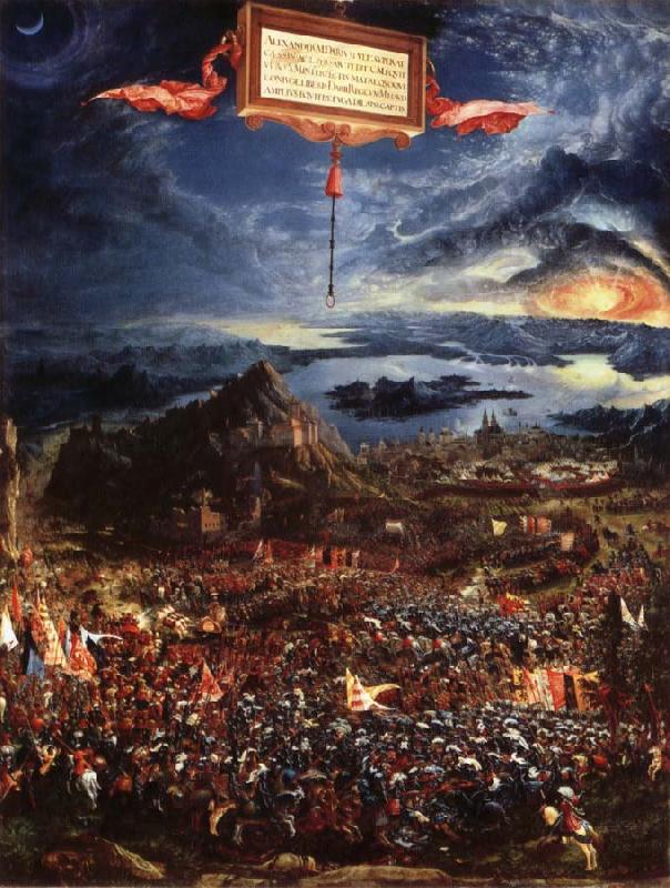 Albrecht Altdorfer Victory of Alexander over Darius,King of the Persians Sweden oil painting art